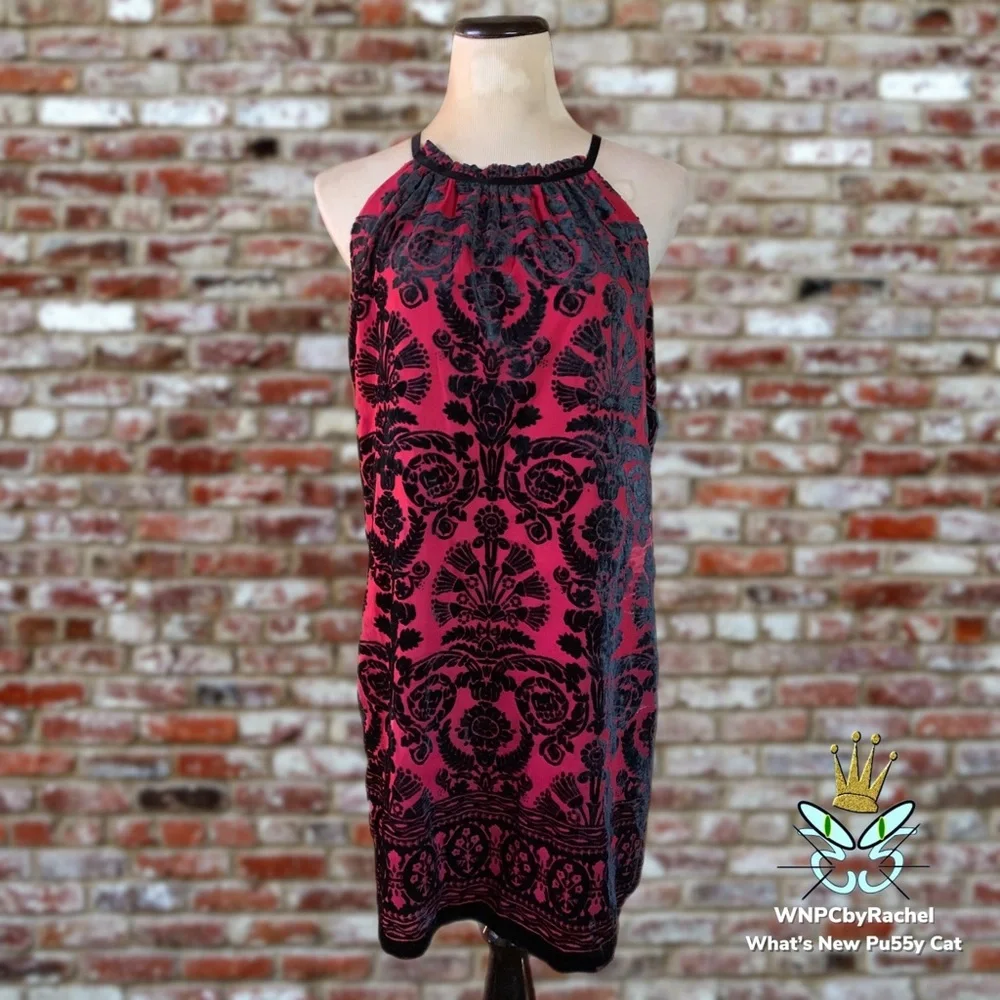 Max Studio (Edit) Burnout Velvet Shift Dress, Medium - Picture 2 of 9
